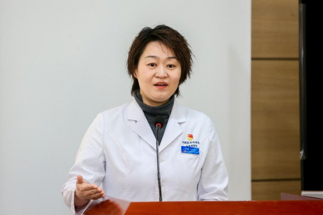 　　(中国医学科学院血液学研究所血液病医院副所院长王津雨致辞)