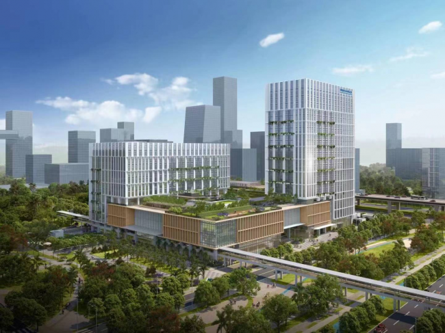 　　深圳前海泰康国际医院(筹)效果图