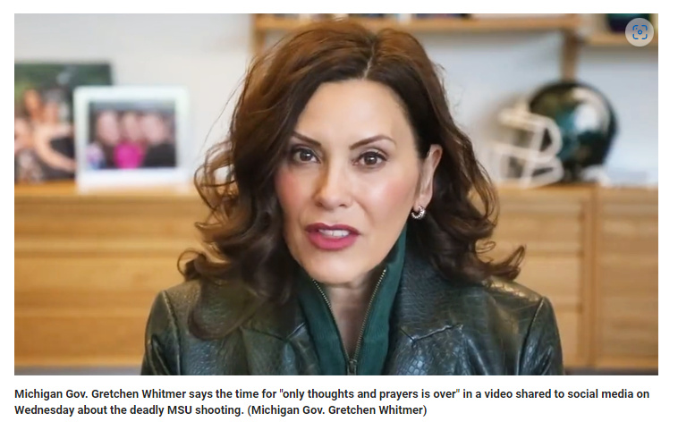 密歇根州州长格雷琴·惠特默相关报道截图
