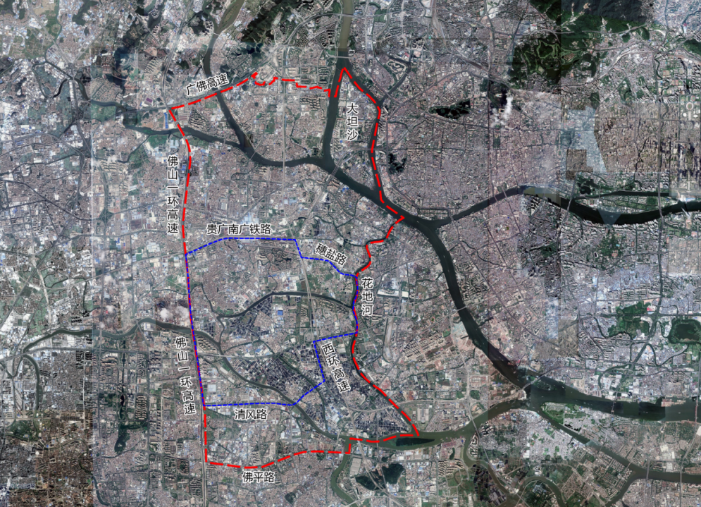 广佛湾规划范围示意图.