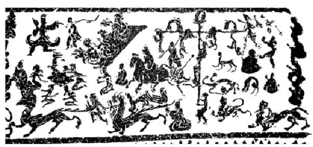 百戏场景(《中国汉画大图典》内页插图).
