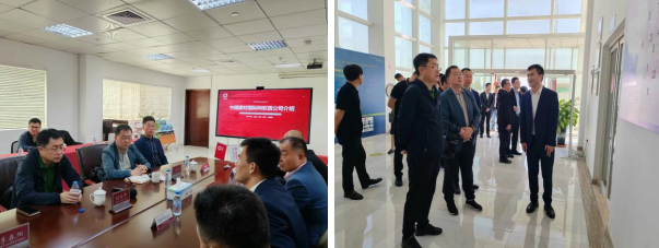 　　考察中国建材国际阿联酋公司，就合作共建公共海外仓与总经理李伟峰座谈交流