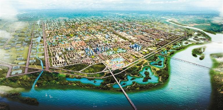 渭北新城鸟瞰图(效果图)