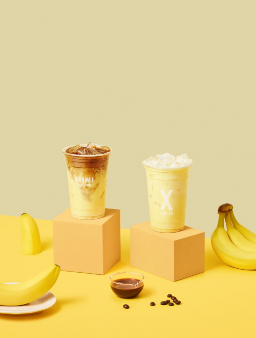 　　小咖咖啡香蕉厚椰拿铁、香蕉奶昔