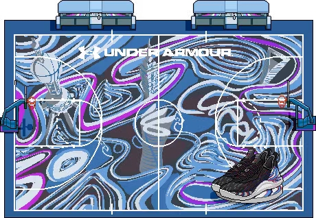 　　图说:Under Armour街头篮球场