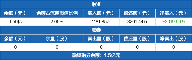 建龙微纳历史融资融券数据一览