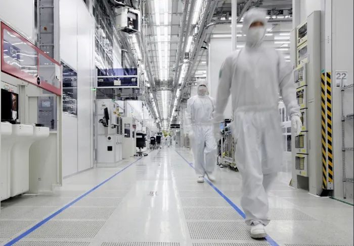 图：三星电子位于中国西安的芯片工厂。