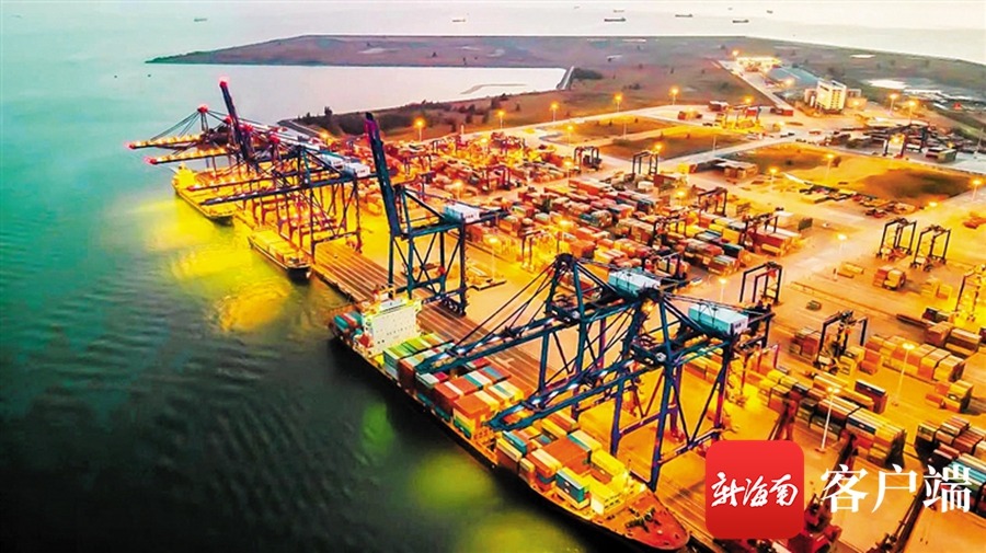 资料图:航拍洋浦港