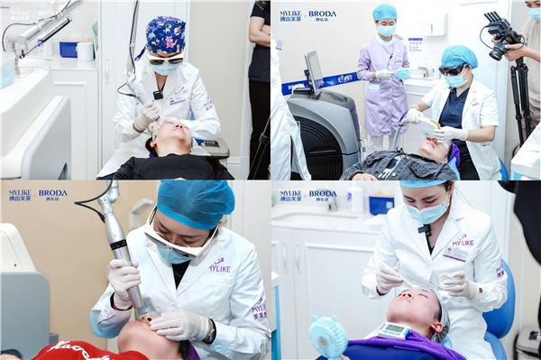 　　▲美莱皮肤医师团队联袂献技实操演示