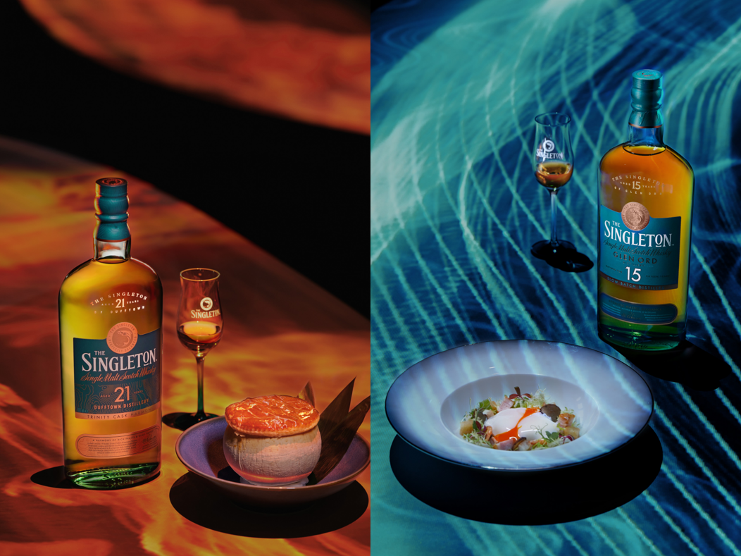 　　图8-9:苏格登21年、15年搭配鹭岛风味带来沉浸式五感享受