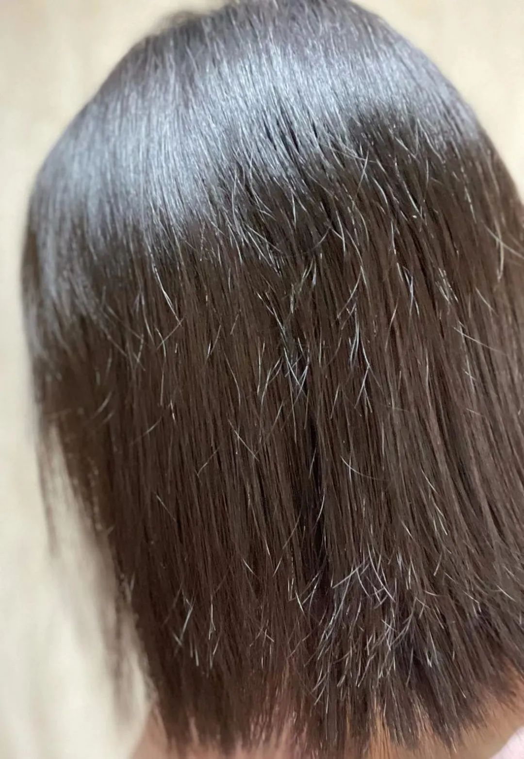 实拍刚洗完的头发