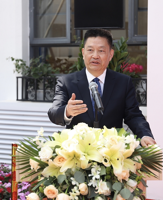 　　△夏建川教授(中山大学附属肿瘤医院生物治疗中心主任、壹加细胞治疗集团首席科学家)致辞