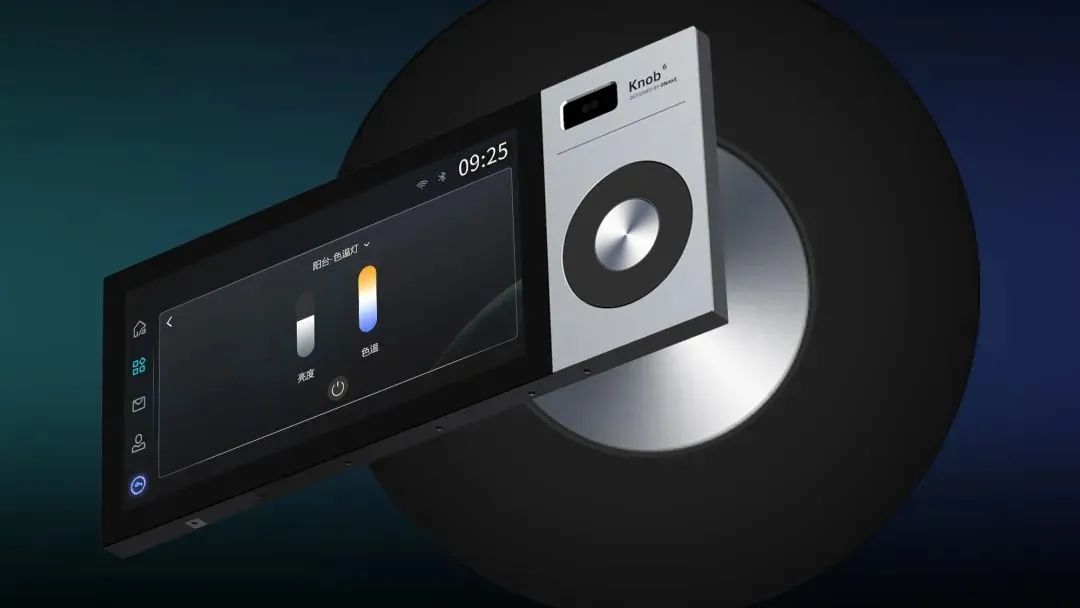 　　6吋智慧家庭中控屏Knob