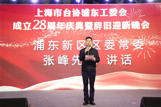 　　浦东新区区委常委张峰先生讲话