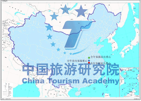 图6.预约客源重心位置图(底图来源于:国家标准地图服务系统)