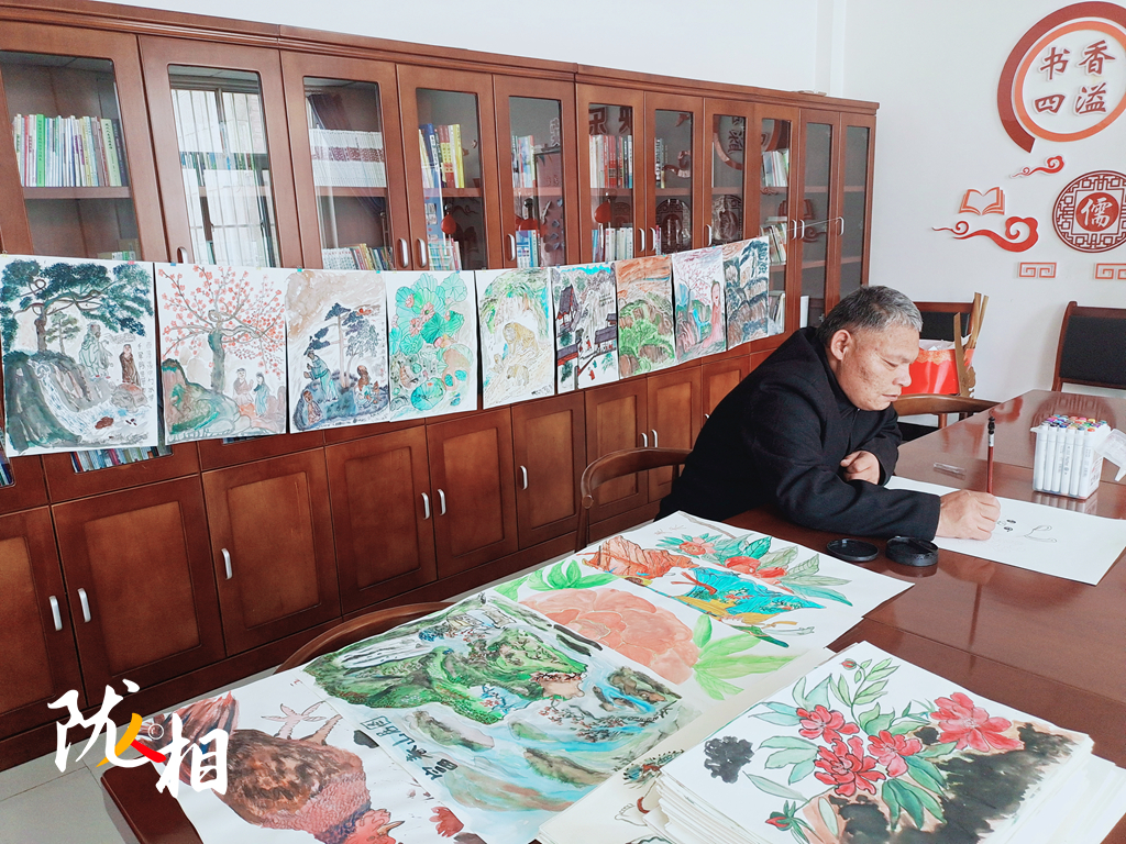 【陇人相·153期】养老院里夕阳红 王爱红画出快乐生活