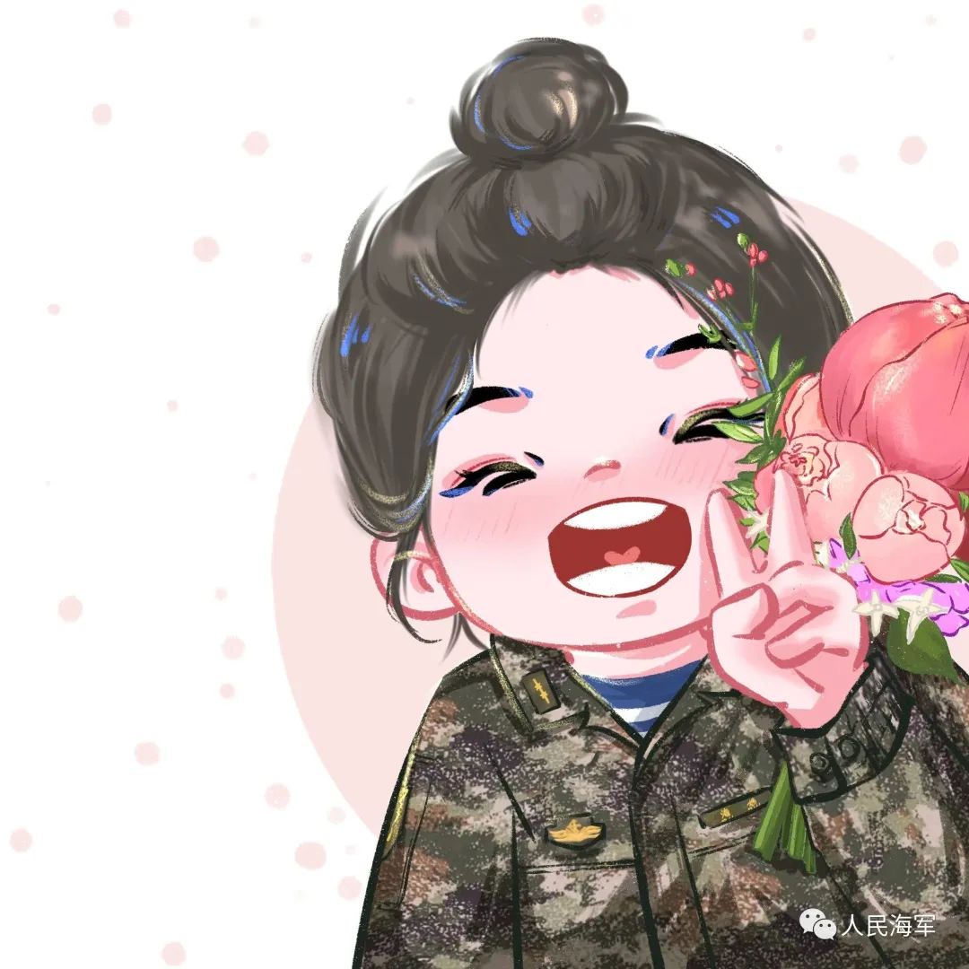 女军官,女兵,女文职,一组超可爱的动漫头像送给最美的你们_新浪财经
