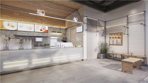 　　(图：喜茶事业合伙门店空间设计)