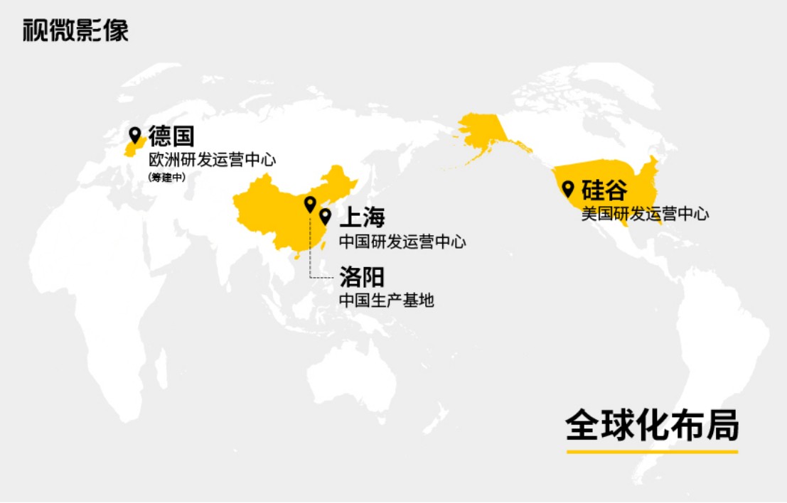 视微硅谷、上海研发运营中心及洛阳中国生产基地