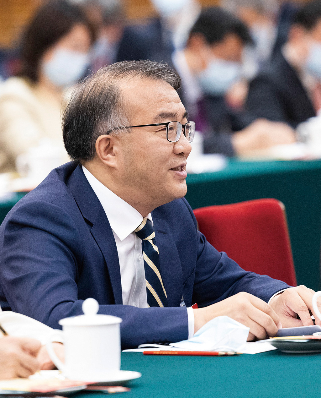 黄敬文 摄3月7日,全国政协十四届一次会议在北京