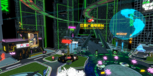 　　(图：江西广电元宇宙场景)