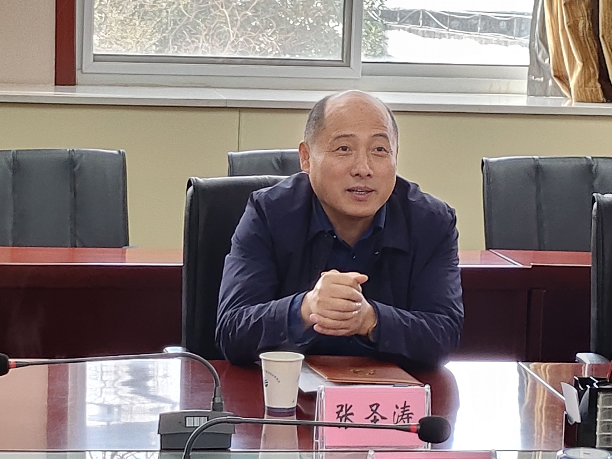 3月9日上午,合肥市残联党组书记,理事长张圣涛带队调研指导新站高新区