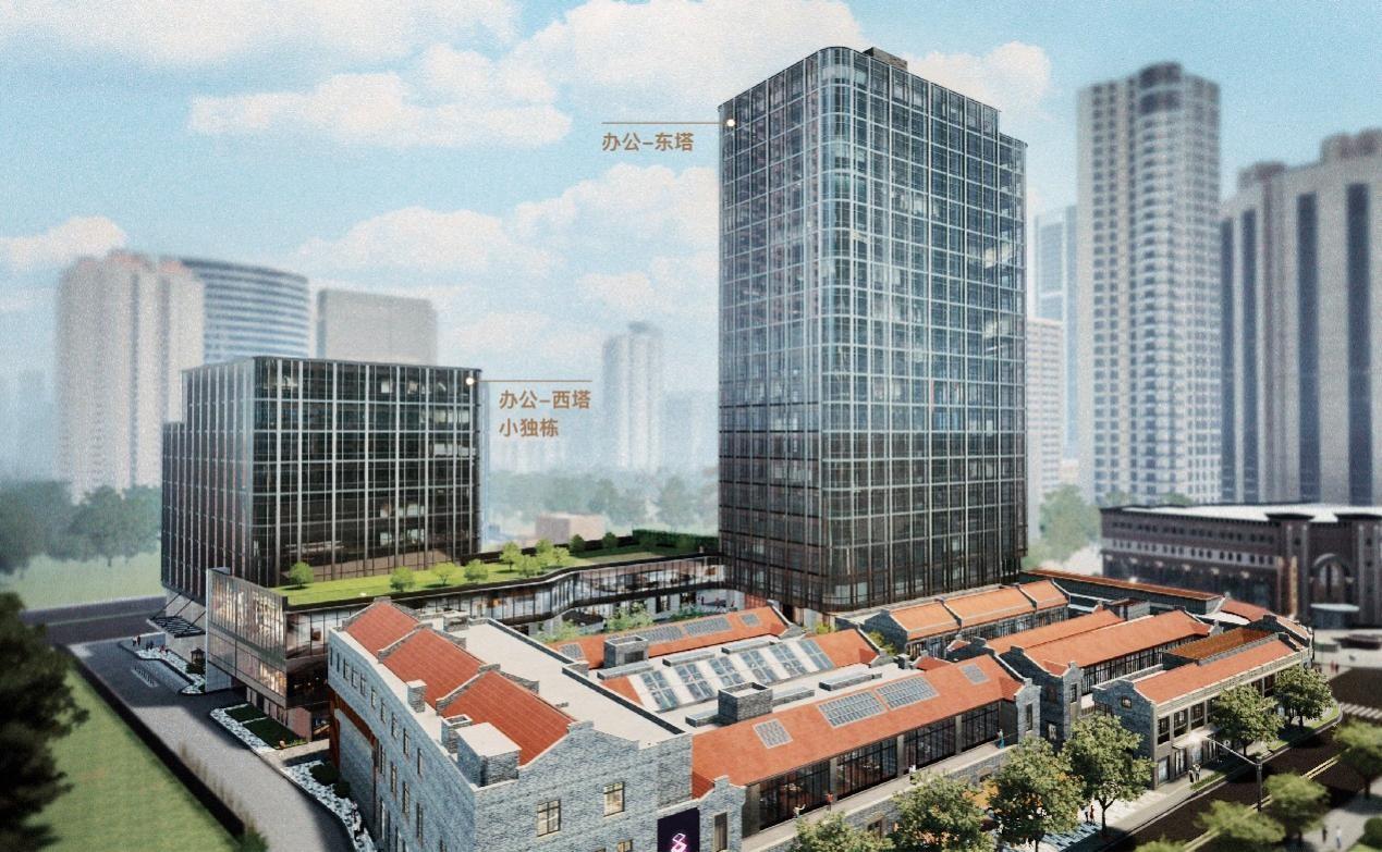 　　(鸿寿坊东塔、西塔效果图)