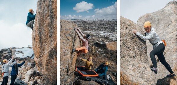 　　ARC’TERYX始祖鸟“Pass It On”抱石现场开线攀爬