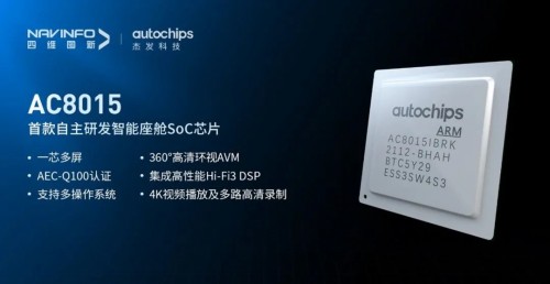 　　杰发科技智能座舱芯片AC8015