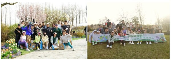 　　捡跑活动现场合影
