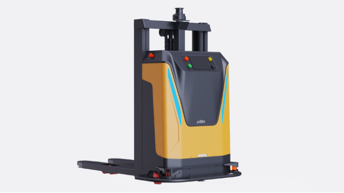 　　无人叉车-堆垛式