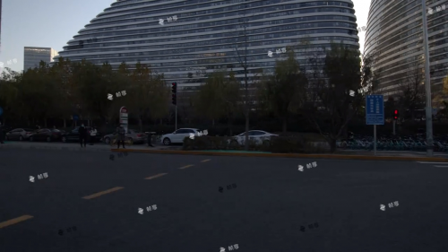 　　同一道路的日、夜景车外景资产