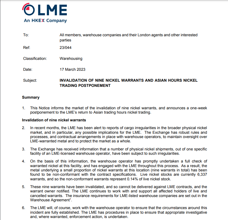 图片来源：伦敦金属交易所（LME）