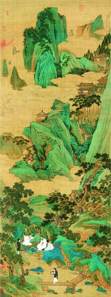     桃源仙境图（中国画） 仇英 天津博物馆藏