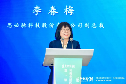 　　思必驰副总裁李春梅在推进会上交流发言