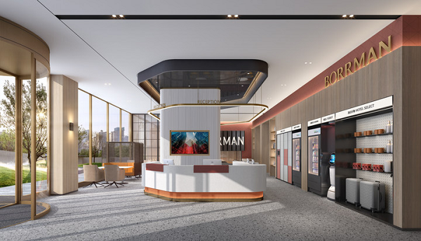 　　柏曼酒店3.0大堂效果图