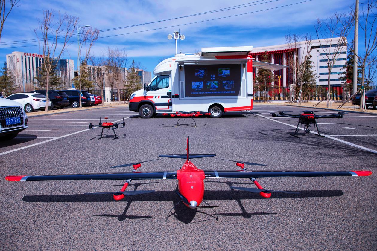 　　无人机指挥车急先锋Ⅱ演示现场