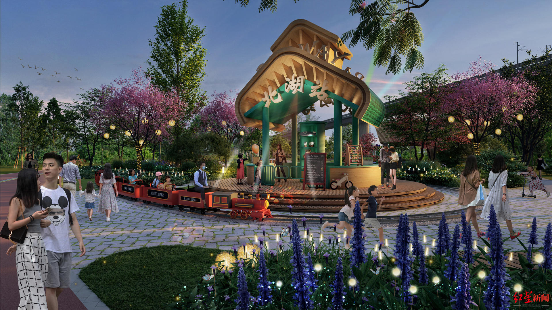 规划总占地面积约110亩,项目将依托北湖生态公园良好的生态资源,打造