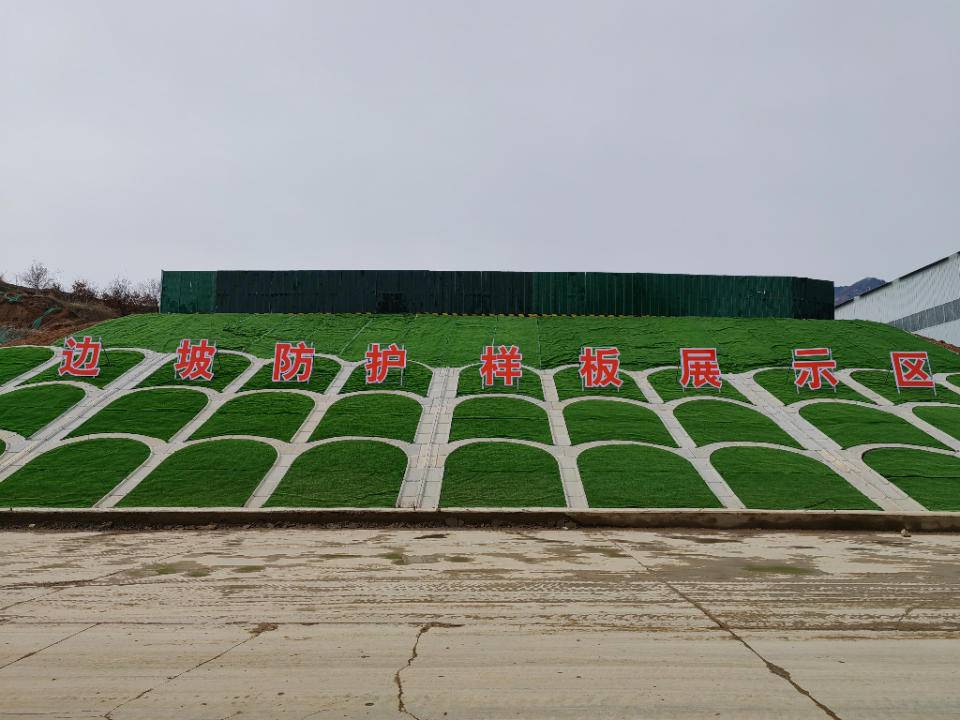 临临项目边坡防护样板展示区