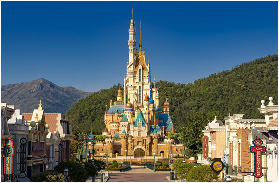 香港迪士尼地标"奇妙梦想城堡".(图片来源:台媒)