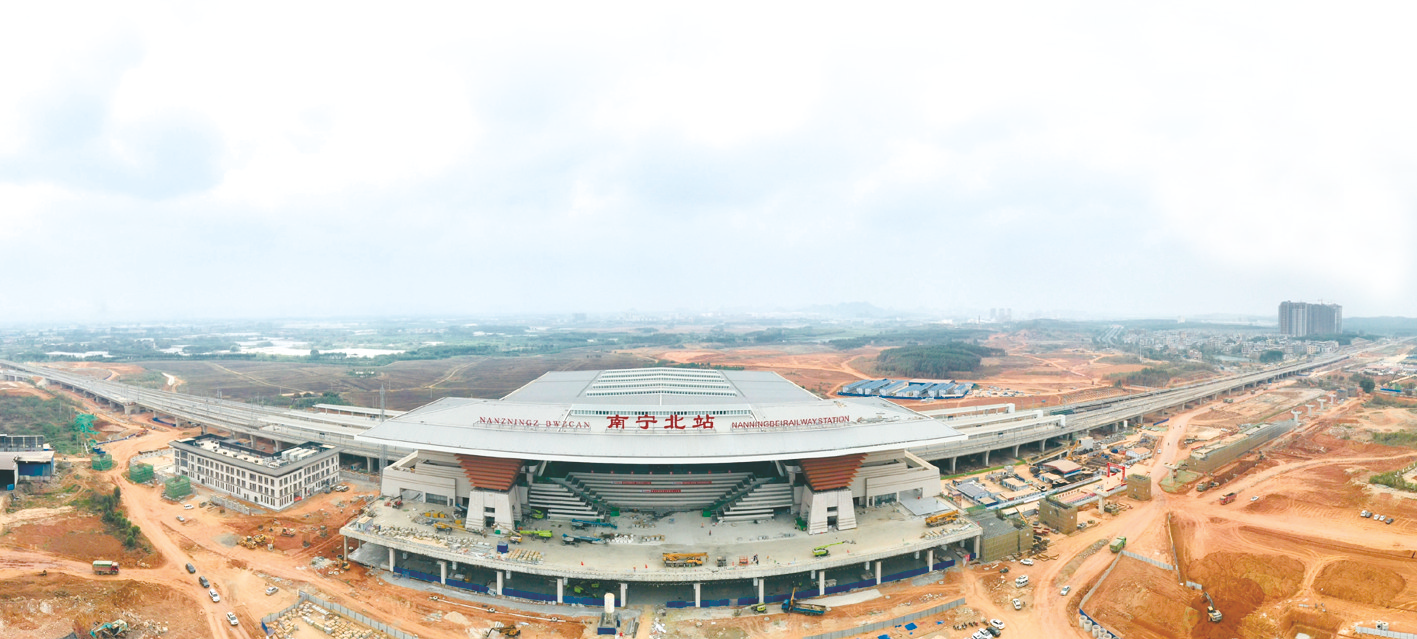 &nbsp;&nbsp;&nbsp;&nbsp;▲南宁北站站房建筑面积3万平方米,是贵南
