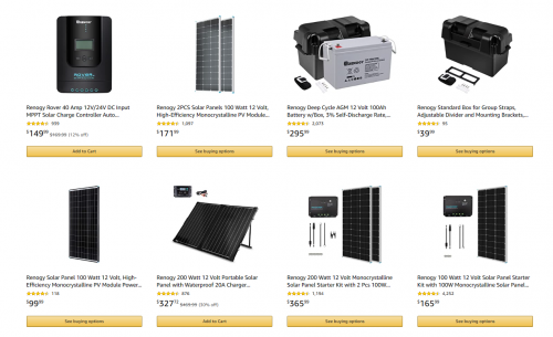 　　亚马逊产品销售情况