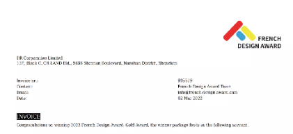 　　(只是获奖通知邮件，电子证书要一个月后才能发来)