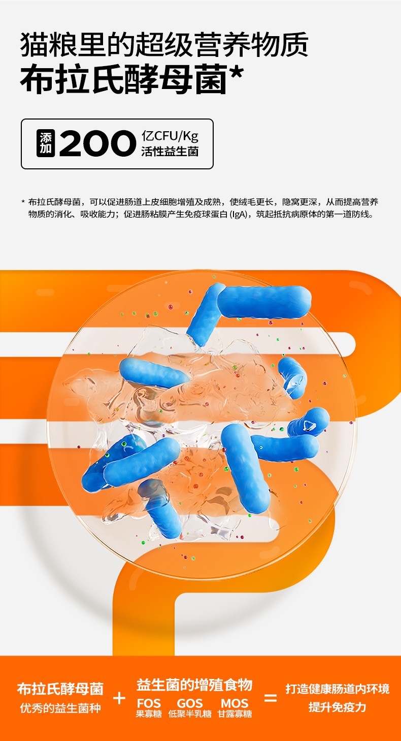 　　(美乐时Melesh全价冻干双拼猫粮——布拉式酵母菌)