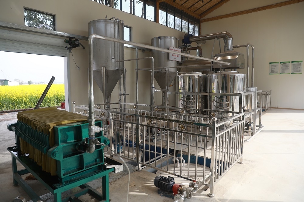 旌耘五星油坊里的现代化榨油设备.旌阳区供图