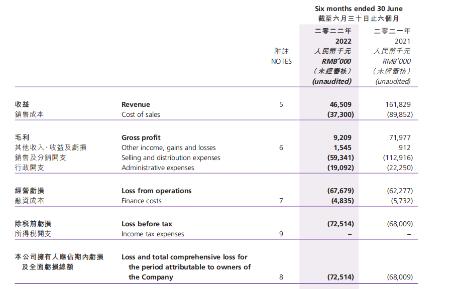 图片来源：克莉丝汀2022年中报