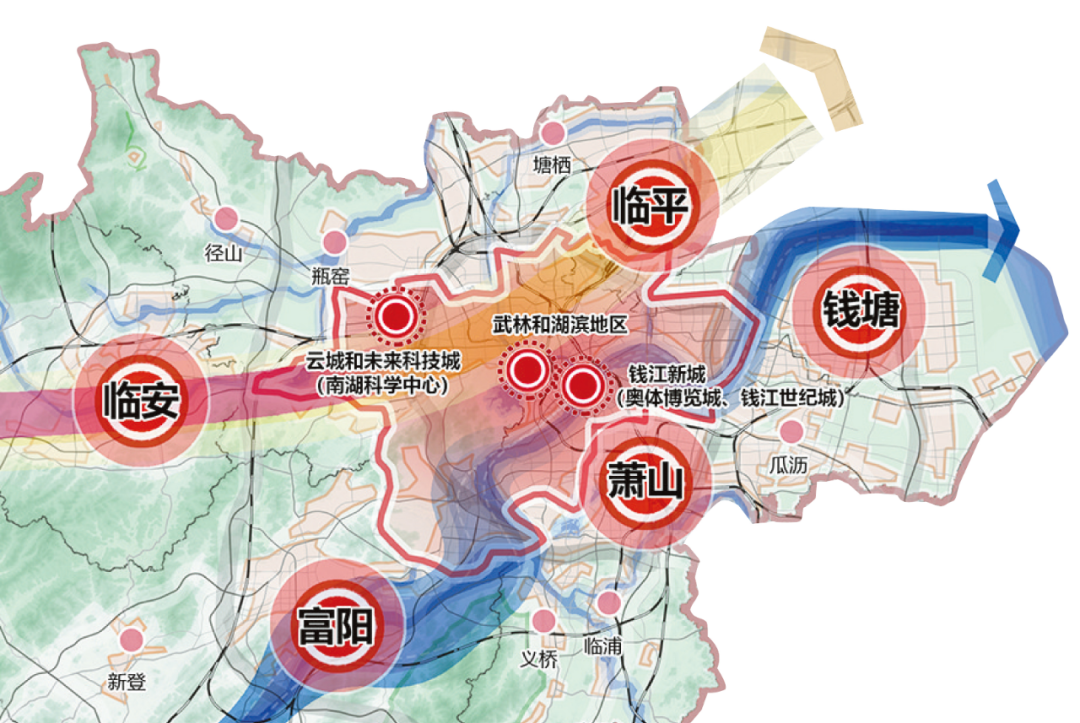 杭州未来科技城规划图图片