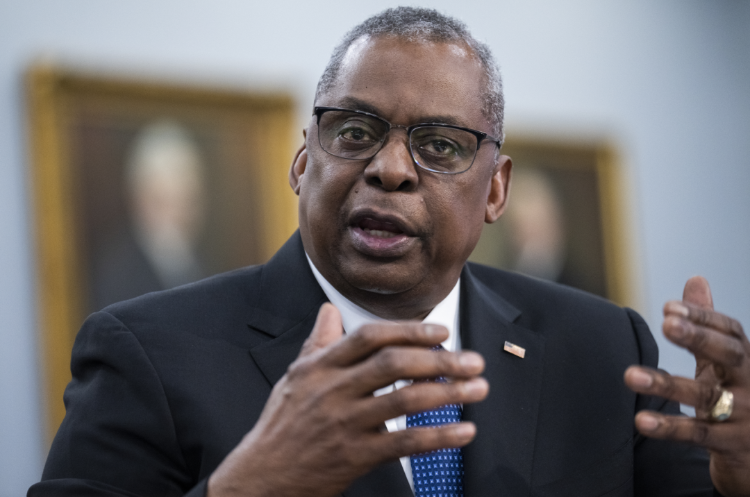 3月23日,美国华盛顿特区,美国国防部长劳埃德·奥斯汀在众议院拨款