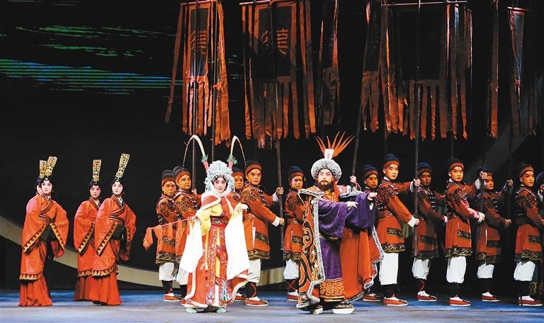 新编秦腔历史剧《昭君行》剧照 记者 尚洪涛 摄