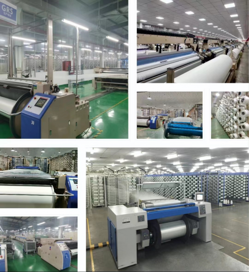 　　(图为逆行者新材料的工厂正在生产高纬密尼龙面料)